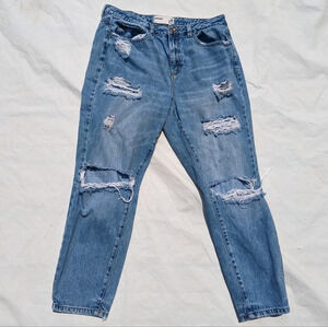 Garage Ripped Mom Jeans -  Size 13